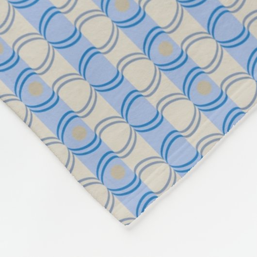 Candystripeの標準的な青タン フリースブランケット (角)