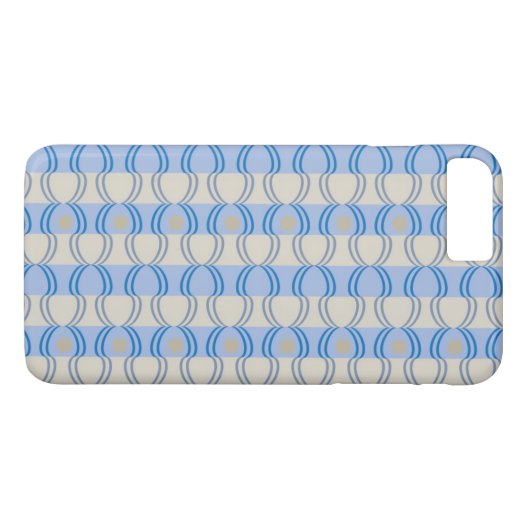 Candystripeの標準的な青タン Case-Mate iPhoneケース (裏面(横))