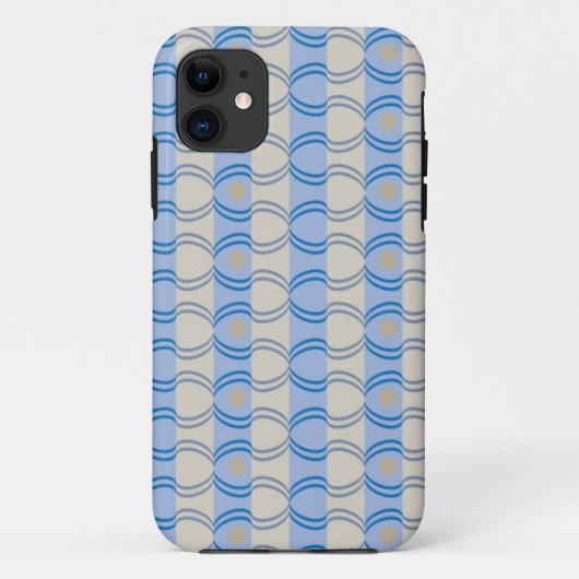 Candystripeの標準的な青タン Case-Mate iPhoneケース (裏面)