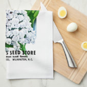 Candytuftシードパケットラベル キッチンタオル (四つ折り)