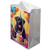 Cane Corso Birthday Celebration ミディアムペーパーバッグ (裏面アングル)