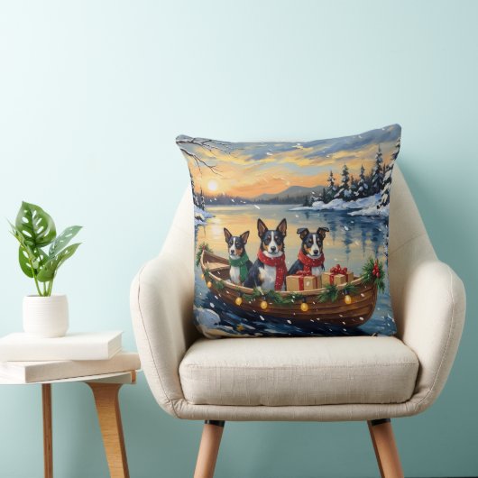 Cane Corso Christmas Boat Holiday クッション (椅子)