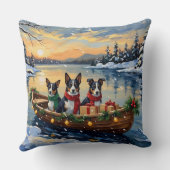 Cane Corso Christmas Boat Holiday クッション (裏面)