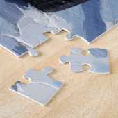 Cane Corso Christmas Red Truck Holiday ジグソーパズル (側面)