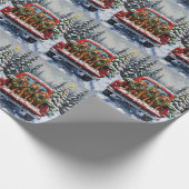 Cane Corso Christmas Red Truck Holiday ラッピングペーパー (角)