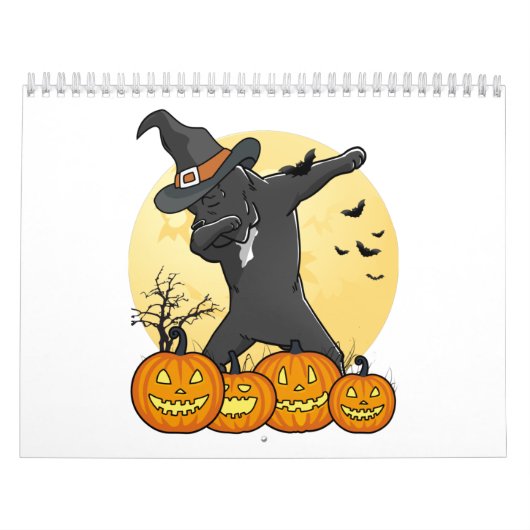 Cane Corso Dabbing Halloween カレンダー (カバー)