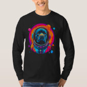 Cane Corso Dog Astronaut in Space Tシャツ (正面)