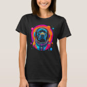 Cane Corso Dog Astronaut in Space Tシャツ (正面)