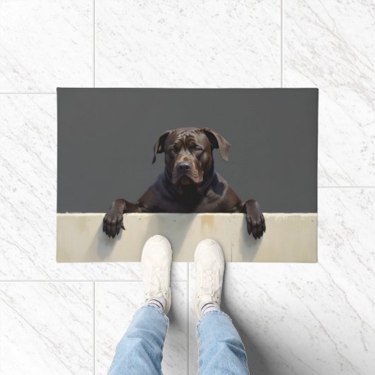 Cane Corso Dog Doormat Art ドアマット (室内)