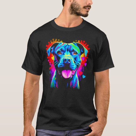 Cane Corso Dog  Heart Tシャツ (正面)