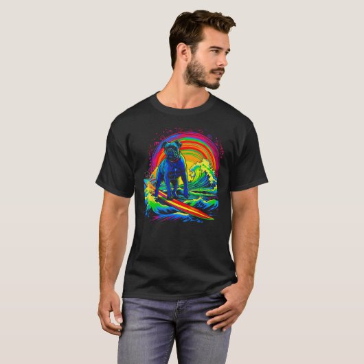 Cane Corso Dog Surf Tシャツ (正面フル)