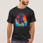 Cane Corso Dog Surfer Tシャツ (正面)