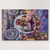 cane corso Dog Valentine's Day ジグソーパズル (横)