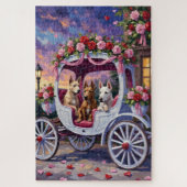 cane corso Dog Valentine's Day ジグソーパズル (縦)