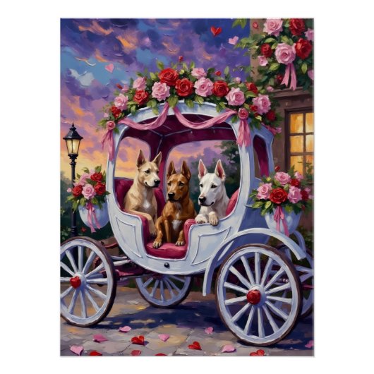 cane corso Dog Valentine's Day ポスター (正面)