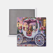 cane corso Dog Valentine's Day マグネット (正面/裏面)