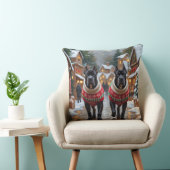 Cane Corso Dogs Christmas Snow Holiday クッション (椅子)