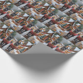 Cane Corso Dogs Christmas Snow Holiday ラッピングペーパー (角)