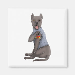 Cane Corso I Love Mom Tattoo Dog Shirt おもしろい Mote マグネット