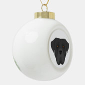 Cane Corso, Italian mastiff Christmas Ornament セラミックボールオーナメント (左)