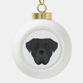 Cane Corso, Italian mastiff Christmas Ornament セラミックボールオーナメント