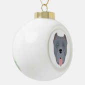 Cane Corso, Italian mastiff Christmas Ornament セラミックボールオーナメント (左)