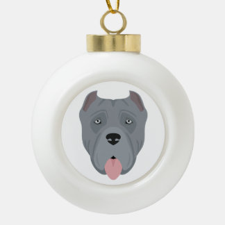 Cane Corso, Italian mastiff Christmas Ornament セラミックボールオーナメント