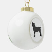 Cane Corso, Italian mastiff Christmas Ornament セラミックボールオーナメント (左)