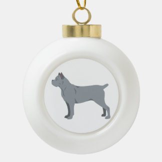 Cane Corso, Italian mastiff Christmas Ornament セラミックボールオーナメント