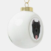 Cane Corso, Italian mastiff Christmas Ornament セラミックボールオーナメント (左)