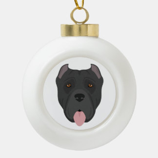 Cane Corso, Italian mastiff Christmas Ornament セラミックボールオーナメント