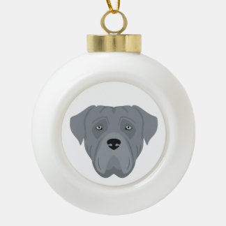 Cane Corso, Italian mastiff Christmas Ornament セラミックボールオーナメント