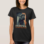Cane Corso Italian Mastiff Dog Patriotic USA Ameri Tシャツ (正面)