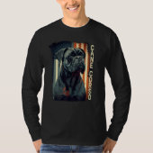 Cane Corso Italian Mastiff Dog Patriotic USA Ameri Tシャツ (正面)