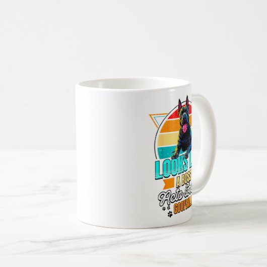 Cane Corso Lover Funny Cane Corso Retro コーヒーマグカップ (正面右)