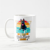 Cane Corso Lover Funny Cane Corso Retro コーヒーマグカップ (左)