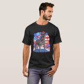 Cane Corso Merica 4th of July American Flag Patrio Tシャツ (正面フル)