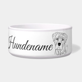 Cane Corso Minimalist Line Art personalized bowl ボウル