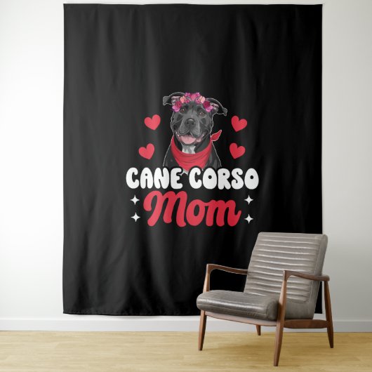 Cane Corso Mom タペストリー (インサイチュ)
