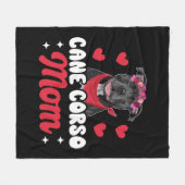 Cane Corso Mom フリースブランケット (正面(横))