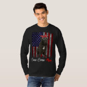 Cane Corso Mom American Flag Tシャツ (正面フル)