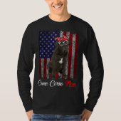 Cane Corso Mom American Flag Tシャツ (正面)