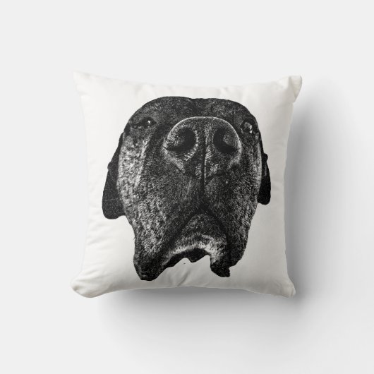 Cane Corso Nose Ink Pillow | Bold Design クッション (正面)