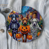 Cane Corso Trick-or-Treating in Halloween Costumes 缶バッジ (インサイチュ)