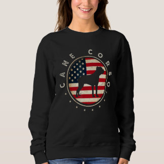 Cane Corso Usa Flag 4th July Dog Mom Dad スウェットシャツ