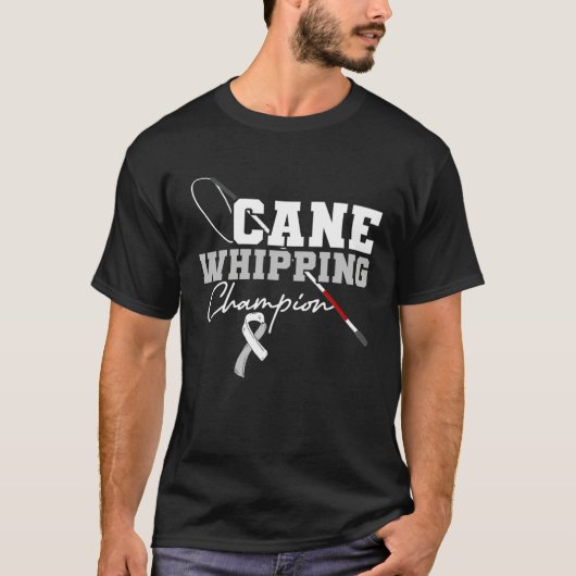 Cane Whipping Champion Blind Spot Blindness Awaren Tシャツ (正面)