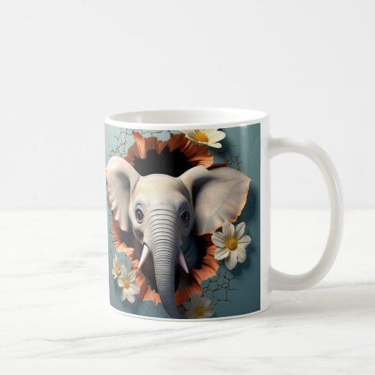 Caneca 3D Elefante コーヒーマグカップ (右)