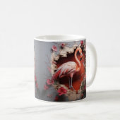 Caneca 3D Flamingo コーヒーマグカップ (正面右)