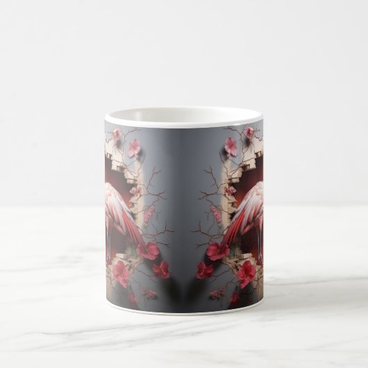 Caneca 3D Flamingo コーヒーマグカップ (中央)