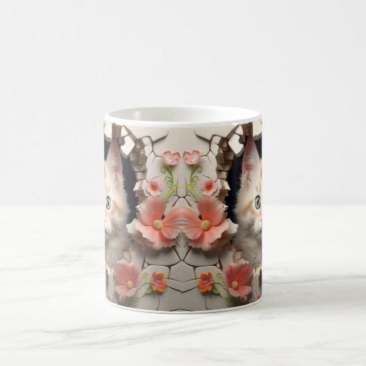 Caneca 3D Gato コーヒーマグカップ (中央)